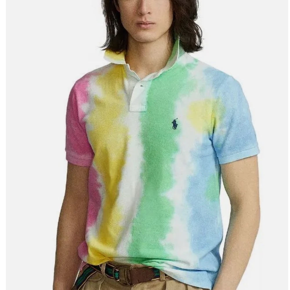 Polo Ralph Lauren Men's Tie Dye Polo Shirt Size S - Picture 1 of 12